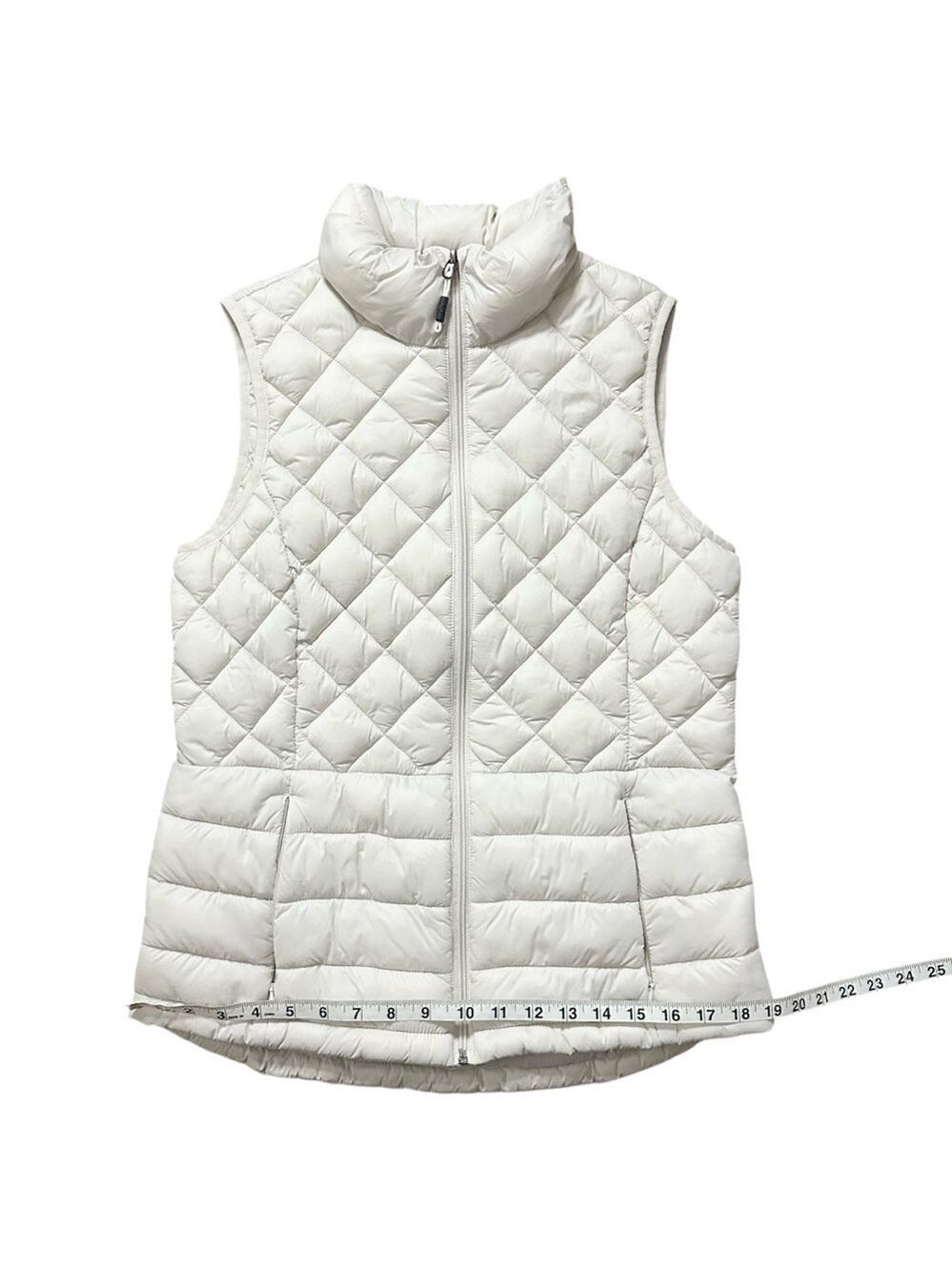 ZeroXposur Elena Quilted Vest with Pockets Full Zip White Size Small - Picture 7 of 11